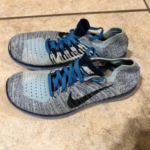 Nike Free Rn Women's Sz 5Y Running Shoes Sneakers Blue 834363-400